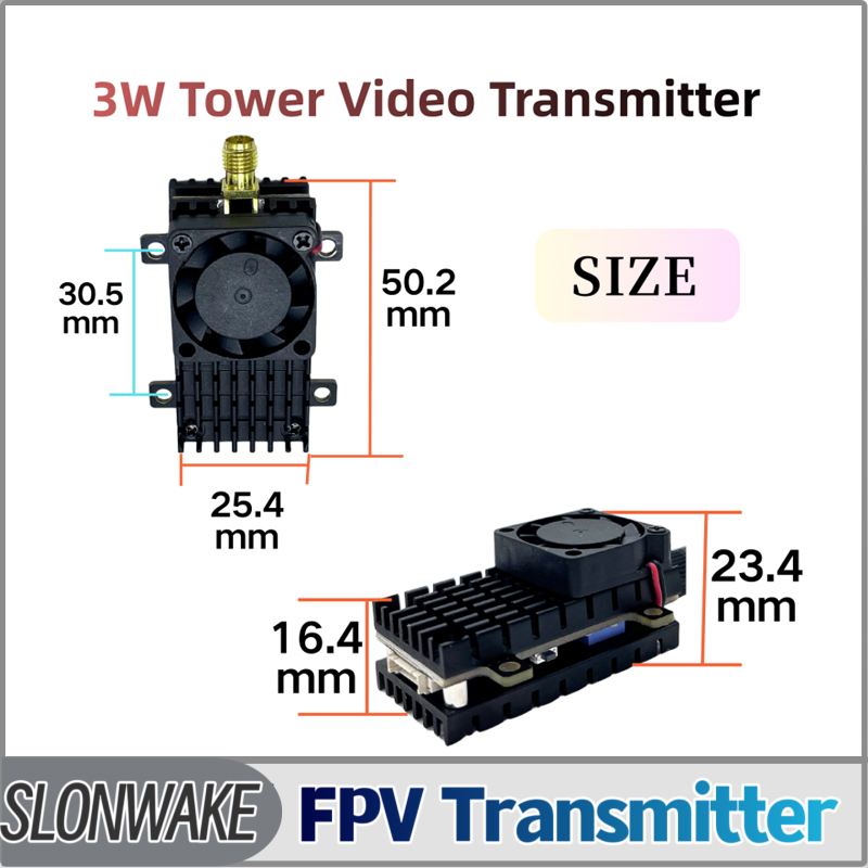 Fpv Drone Transmitter - SLONWAKE 5.8G 3000mW Simulatie VTX FPV