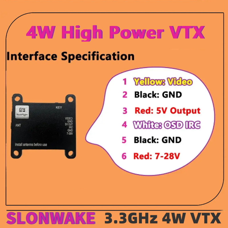 SLONWAKE FPV 3.3G 16CH 4000mW  - Fpv Drone Antenna recensie en prijs