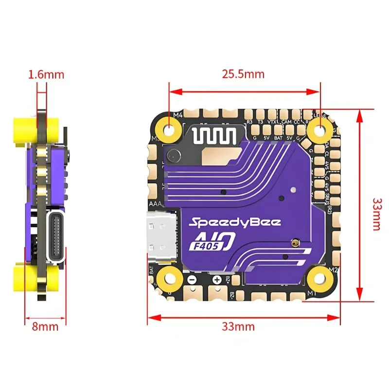 SpeedyBee F405 AIO Flight Cont - Fpv Drone Esc recensie en prijs