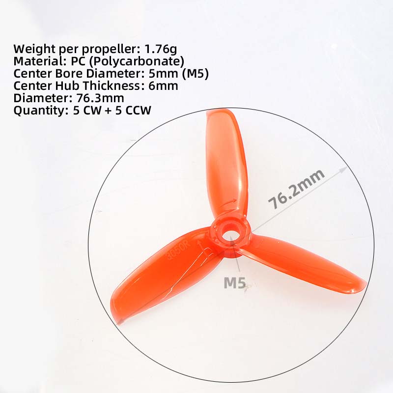 3050 3 inch propellers, 5CW 5C - Fpv Drone Motor recensie en prijs